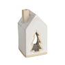 422397 Подсвечник рождественский CATACOL, светло-серый, бежевый, 105х59х59 мм