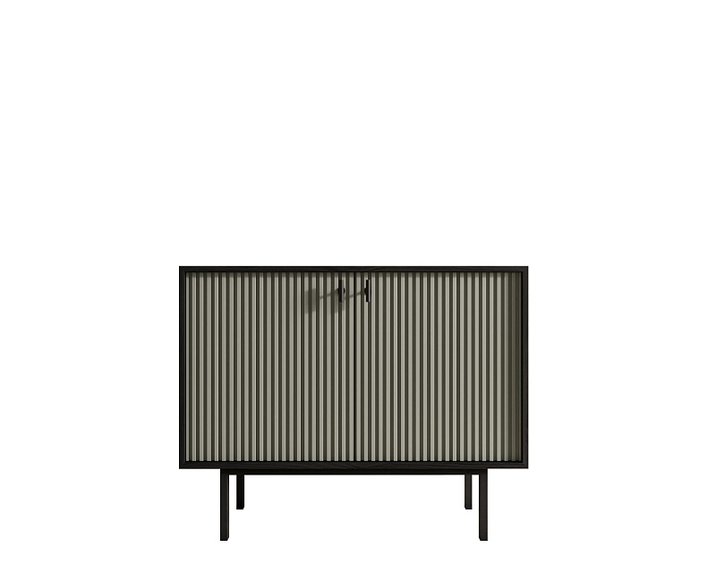 Комод с двумя дверками "Emerson" арт EM02/gray/L