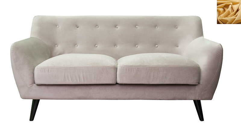 Диван с мягкими подлокотниками Albert 4 цвет желтый в Москве Диван с мягкими подлокотниками Albert 4 цвет желтый