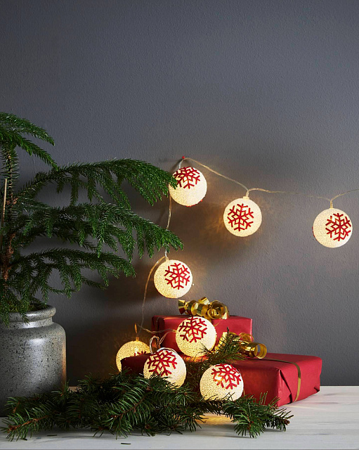 Гирлянда ORNAMENT, 10X0,062W(LED), 4,5V, L1,35 м, пластик, белый, красный, 3xАА (не в комплекте) в Москве Гирлянда ORNAMENT, 10X0,062W(LED), 4,5V, L1,35 м, пластик, белый, красный, 3xАА (не в комплекте)