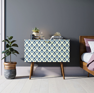 Комод на высоких ножках "Berber" малый принт 13 арт BB13/Print_13