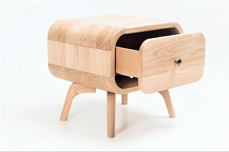 Тумба в Скандинавском стиле "Ellipse" с ящиком арт EL19 Коричневый в Москве Тумба в Скандинавском стиле "Ellipse" с ящиком арт EL19 Коричневый