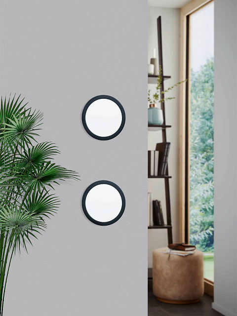 99159 Светодиодный встраиваемый светильник FUEVA 5, 17W (LED), ?216, ET26, 2100lm, 4000K, сталь, черный в Москве 99159 Светодиодный встраиваемый светильник FUEVA 5, 17W (LED), ?216, ET26, 2100lm, 4000K, сталь, черный