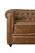 Кожаный диван лофт Karo Brown leather 3S №5