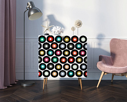 Комод "Berber" две дверки малый 37 принт арт BB38/Print_37