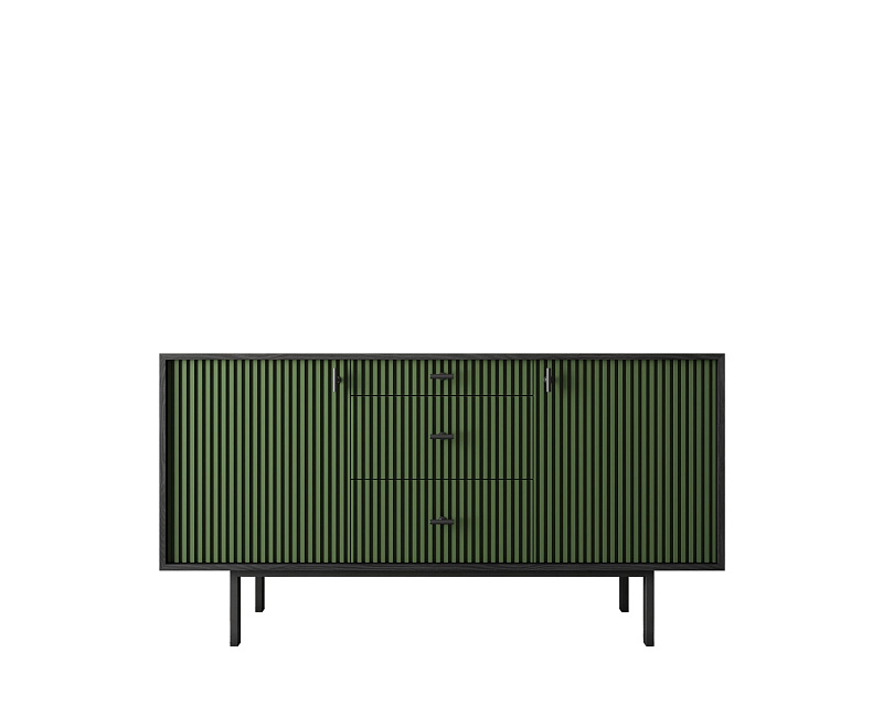 Комод две дверки и три ящика "Emerson" арт EM08/green/L в Москве Комод две дверки и три ящика "Emerson" арт EM08/green/L