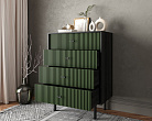 Комод вертикальный с четырьмя ящиками "Emerson" арт EM18/green/L №1