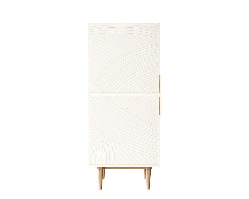 Вертикальный комод с двумя дверками "Line" LN05/GR1/beige