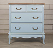 Голубой комод Leontina (4 ящика) арт ST9335B