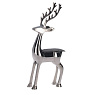 427127 Статуэтка Олень BALIGUIAN, L170, B55, H367, алюминий, цвет хром