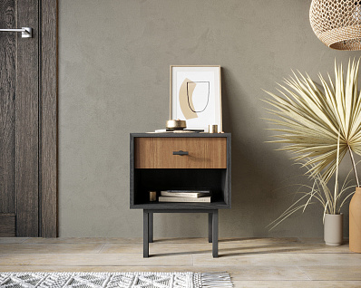 Тумбочка с верхним ящиком "Emerson" арт EM11