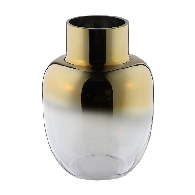 421235 Ваза декоративная SIRANANA, H200, ?144, стекло, прозрачный, цвет латунь в Москве 421235 Ваза декоративная SIRANANA, H200, ?144, стекло, прозрачный, цвет латунь