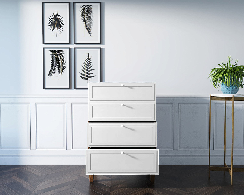 Комод "Andersen" вертикальный арт AN07WH