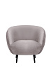 Мягкое кресло Small Benee Grey на черных ножках №1
