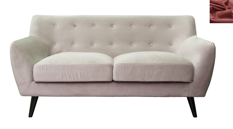 Диван с мягкими подлокотниками Albert 4 цвет красный в Москве Диван с мягкими подлокотниками Albert 4 цвет красный