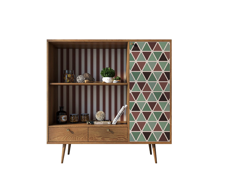 Стеллаж с нишей "Berber" принт 26 арт BB28/Print_26