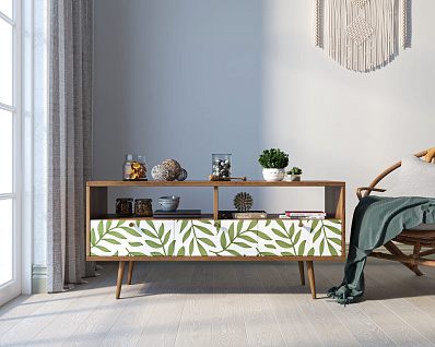 Консоль "Berber" с тремя ящиками принт 28 арт BB23/Print_28