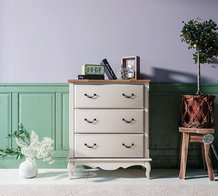 Комод Leontina три ящика арт ST9356