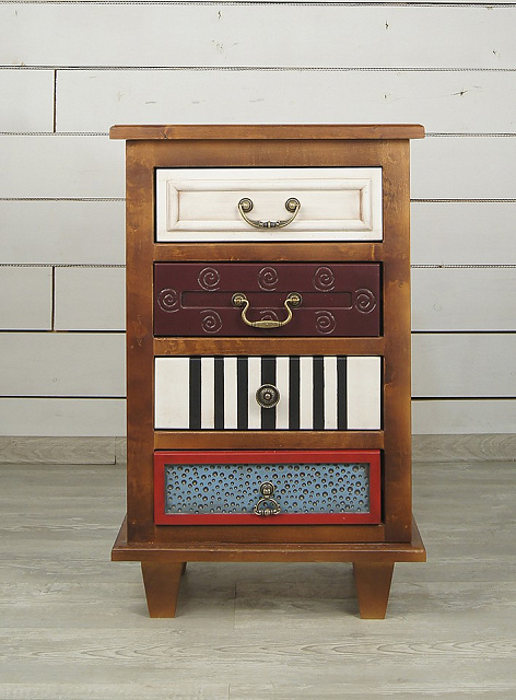 Тумба "Gouache Birch" арт M10529ETG/1, разноцветная в Москве Тумба "Gouache Birch" арт M10529ETG/1, разноцветная