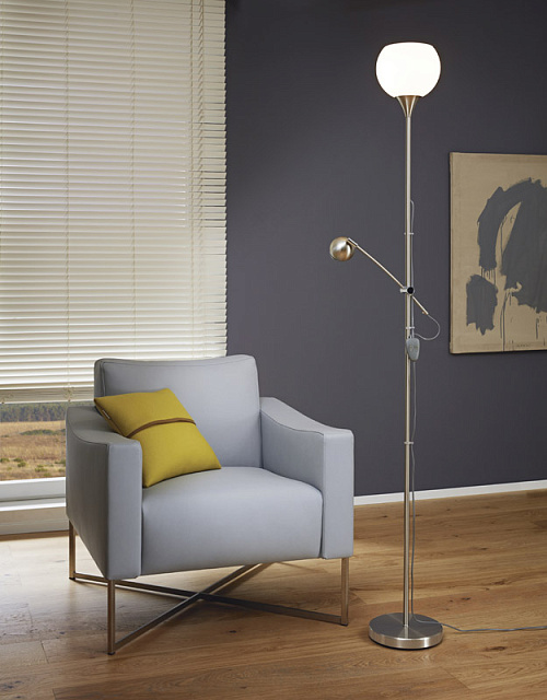 Торшер (напольный светильник) SPELLO 3 светодиодный с лампой для чтения в Москве Торшер (напольный светильник) SPELLO 3 светодиодный с лампой для чтения