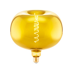 Светод. лампа " Яблоко" димм., 4W (E27), ?220, L220, 1900K, 50lm, янтарь