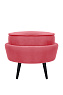 Пуф Pearl Adorn Karmin на черных ножках