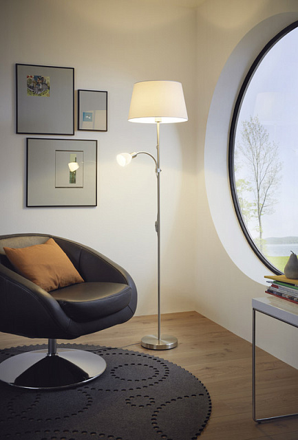 Торшер (напольный светильник) CONESA с лампой для чтения в Москве Торшер (напольный светильник) CONESA с лампой для чтения