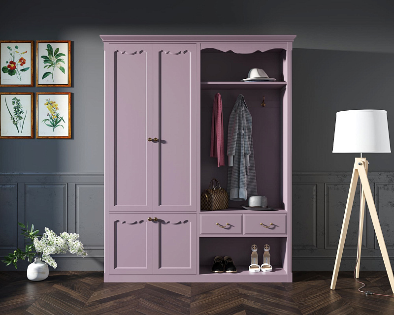 Шкаф-прихожая Leontina Lavanda с дверками арт ST9361L в Москве Шкаф-прихожая Leontina Lavanda с дверками арт ST9361L