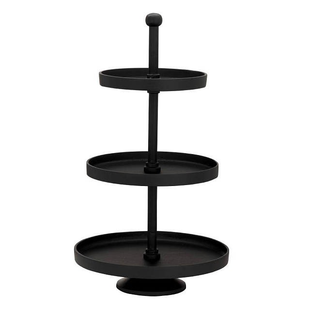 427645 Блюдо-этажерка декоративное BABIRIK H510 алюминий, черный в Москве 427645 Блюдо-этажерка декоративное BABIRIK H510 алюминий, черный