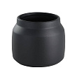 428144 Кашпо PARKENT, H140 глина, черный №0