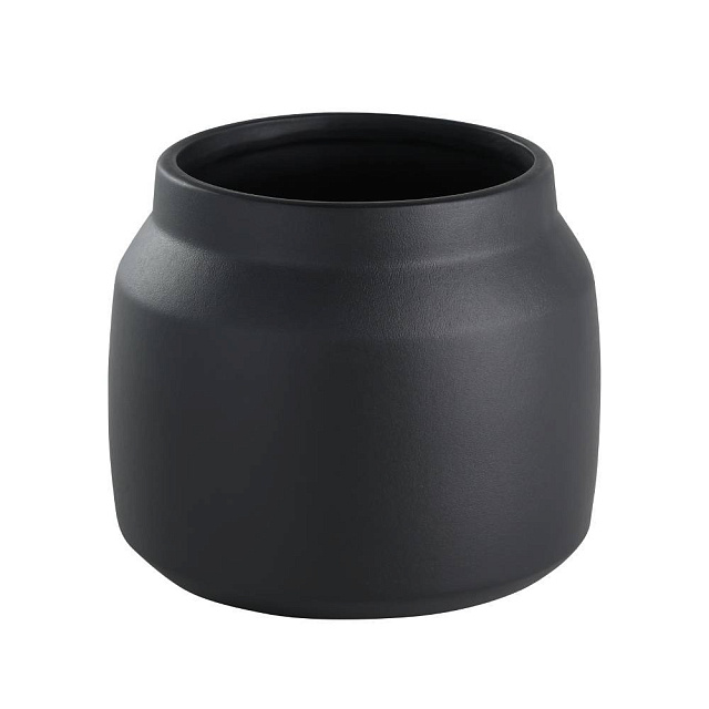 428144 Кашпо PARKENT, H140 глина, черный в Москве 428144 Кашпо PARKENT, H140 глина, черный