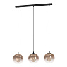 901924 Подвес ARISCANI 1, 3X60W(E27), сталь, черный, медный