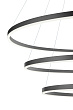 Люстра Orblaze 3 rings 600 black №7