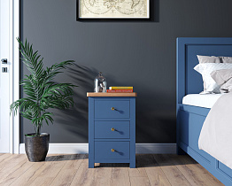 Тумба "Jules Verne" с тремя ящиками арт JV21ETGB Синий