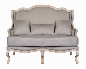 Двухместный дизайнерский диван Brody Double grey