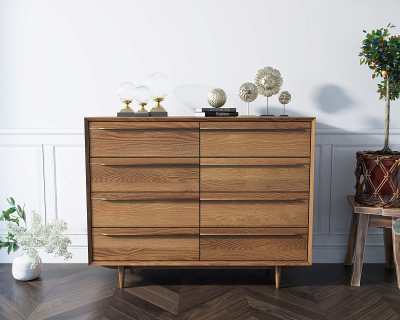Комод "Bruni" на восемь ящиков арт BR06