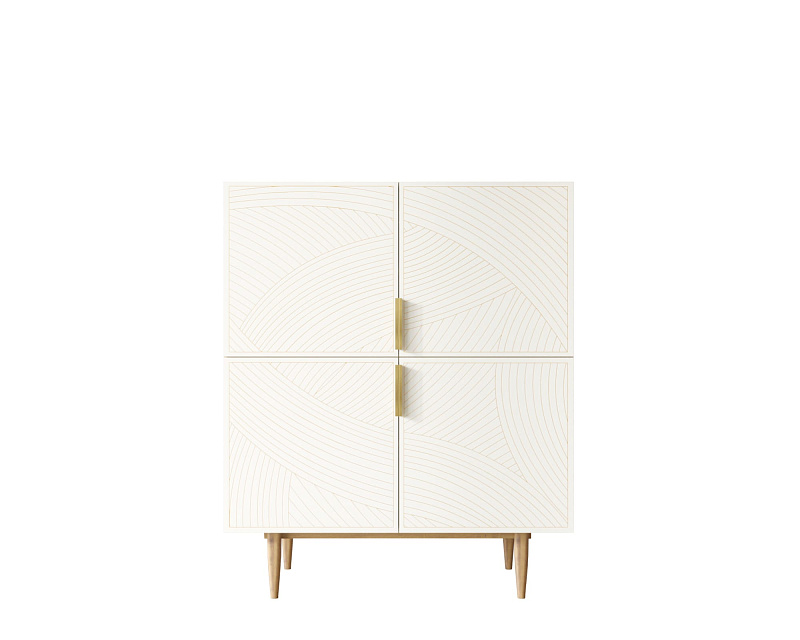 Большой комод с четырьмя дверками "Line" LN03/GR1/beige