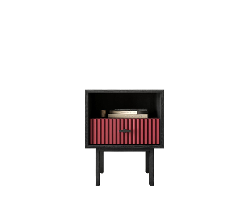 Тумбочка с нижним ящиком "Emerson" арт EM17/red/L в Москве Тумбочка с нижним ящиком "Emerson" арт EM17/red/L