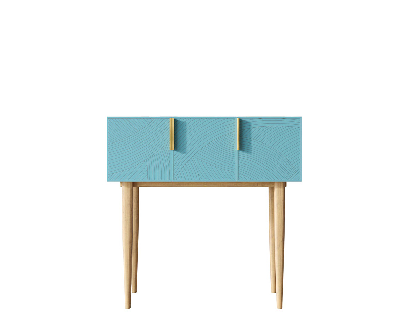 Консоль с тремя дверками "Line" LN15/GR1/blue в Москве Консоль с тремя дверками "Line" LN15/GR1/blue