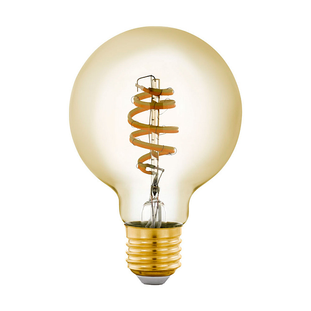 Светодиодная филаментная лампа CONNECT G80, 5,5W (E27) L120, ?80, 2200-6500K, 400lm, золото в Москве Светодиодная филаментная лампа CONNECT G80, 5,5W (E27) L120, ?80, 2200-6500K, 400lm, золото