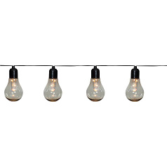 Уличные огоньки LIBISA, LED 10X0,006W, IP44, L4050, B57, H110, пластик, черный полупрозрачный