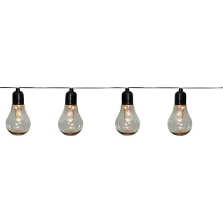 Уличные огоньки LIBISA, LED 10X0,006W, IP44, L4050, B57, H110, пластик, черный полупрозрачный