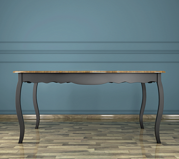 Раскладывающийся обеденный стол "Leontina Black" арт ST9338BLK