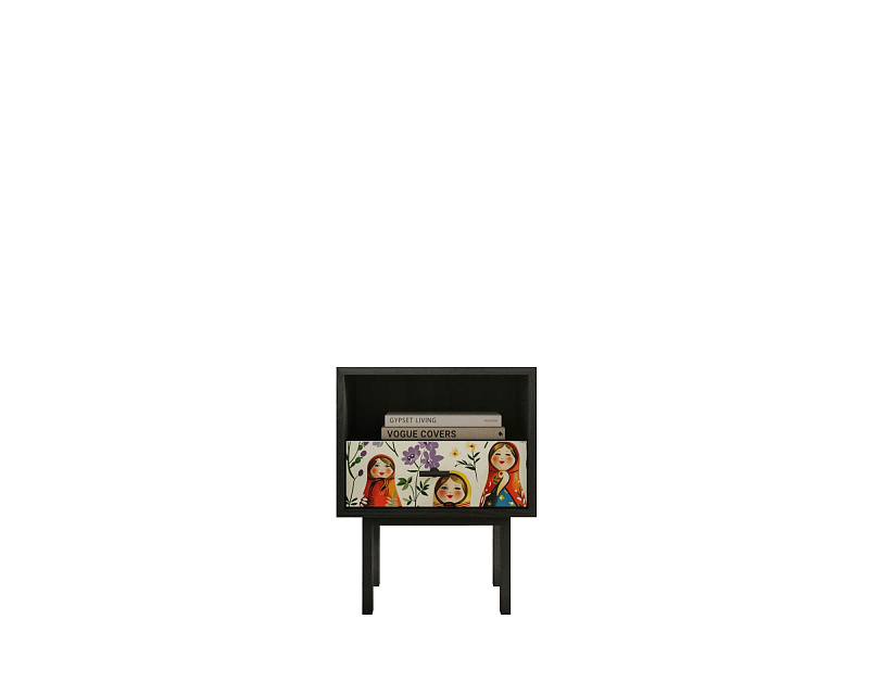 Тумбочка с нижним ящиком "Emerson" Матрешки арт EM17/Art04