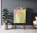 Комод на высоких ножках "Berber" 16 принт арт BB09/Print_16 №0