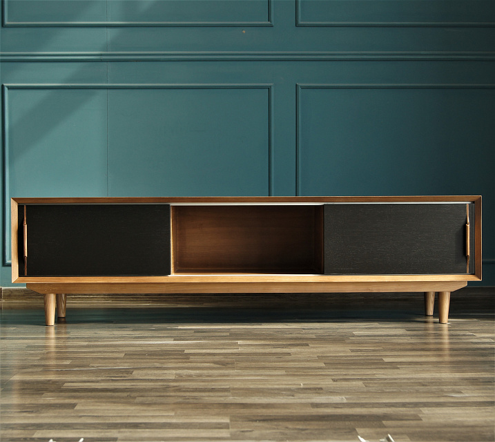 Консоль под TV в Скандинавском стиле "Bruni Black" арт BR-22Black в Москве Консоль под TV в Скандинавском стиле "Bruni Black" арт BR-22Black