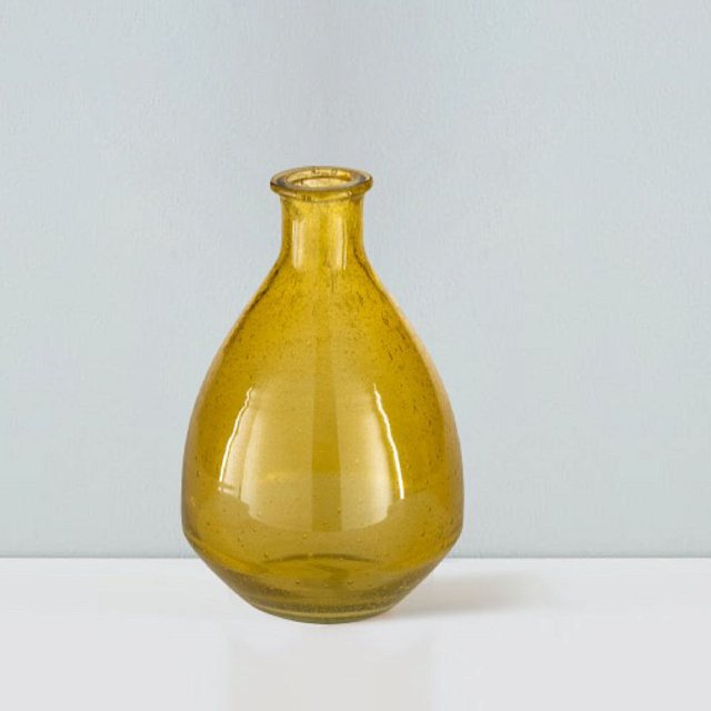 421177 Ваза декоративная PADADA, H240, ?160, стекло, желтый в Москве 421177 Ваза декоративная PADADA, H240, ?160, стекло, желтый