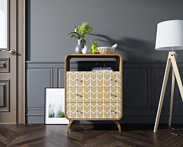 Высокий комод "Ellipse print" с тремя ящиками принт 1 арт EL04/print_1