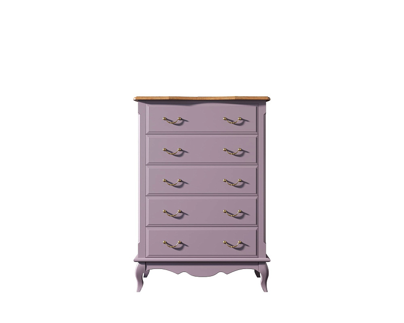 Комод Leontina Lavanda на пять ящиков вертикальный арт ST9342L