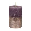 422583 Свеча парафиновая GLENBARR, H110 парафин, лавандовый, серебряный металл,ик №0